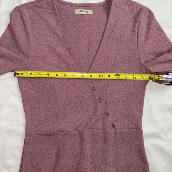 Madewell Cross-Front Button Dress - Picture 7 of 7